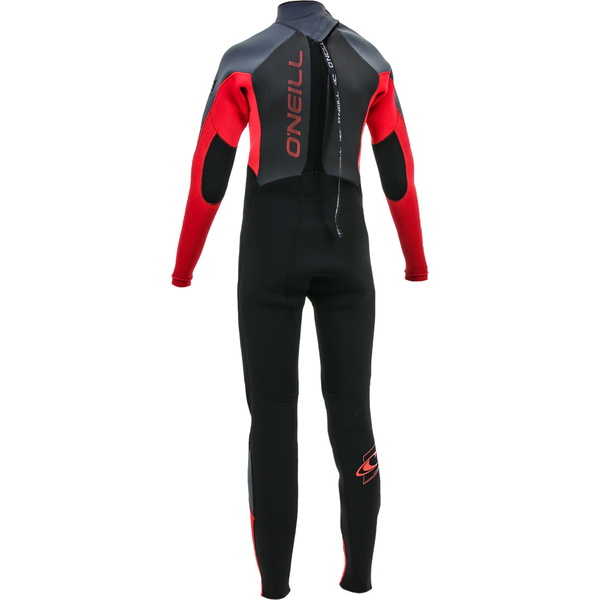 2020 O'neill Jugend Epic 4/3mm Back Zip Gbs Neoprenanzug Schwarz / Rot 4216